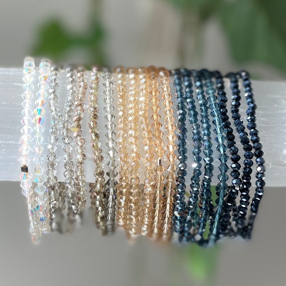 Swarovski and Crystal Bracelet Stack